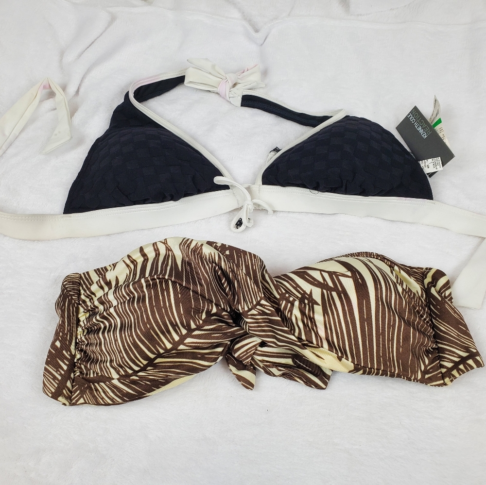 2 large bikini tops both new Vince Camuto Kenneth